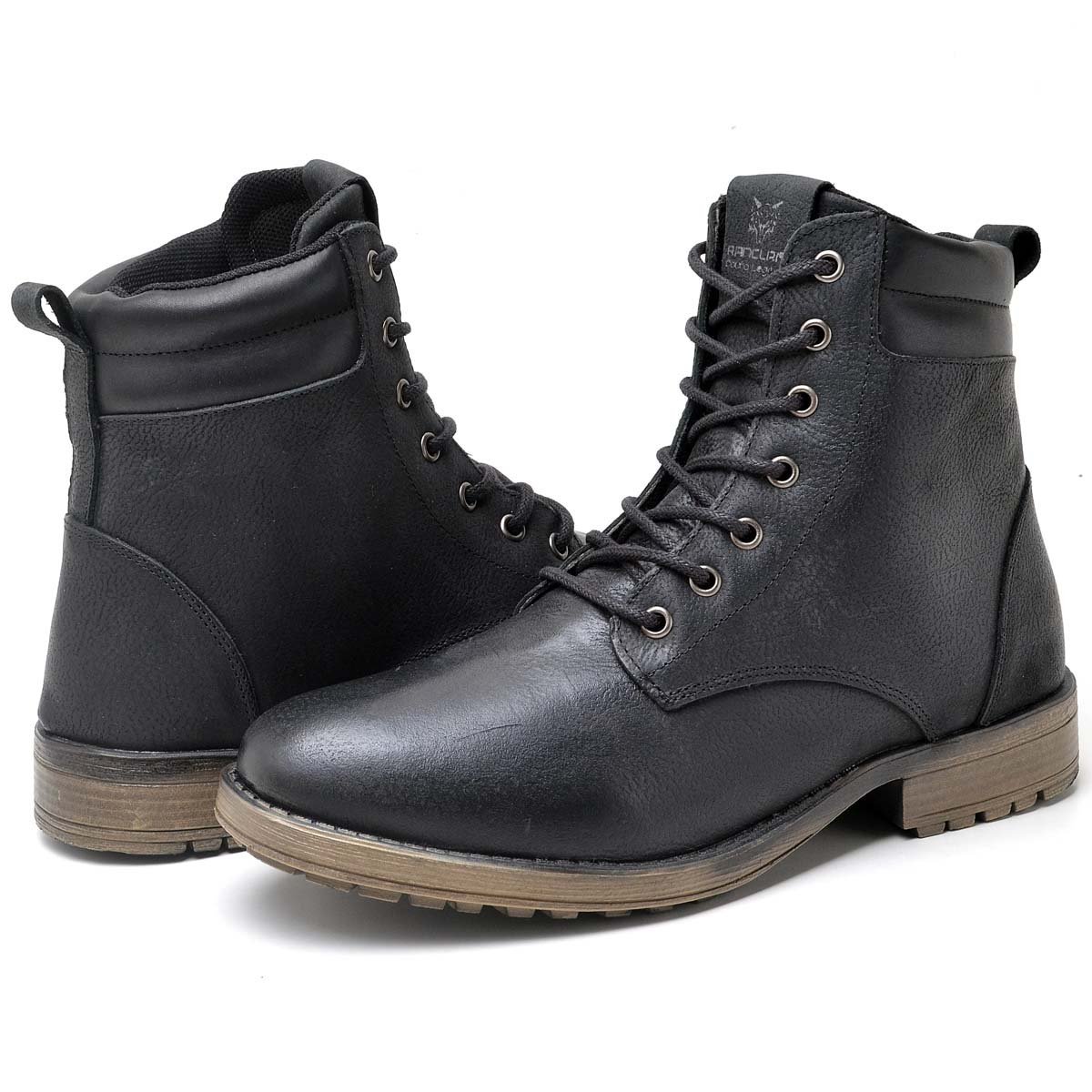 Botina Bota Coturno Masculino Couro Napa Preto 5