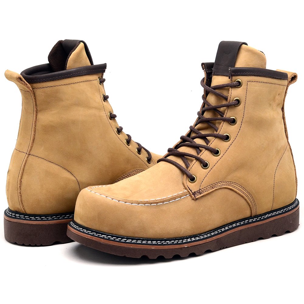 Bota Coturno Moc Toe Cano Médio, Resistente e Autêntica Bege 4