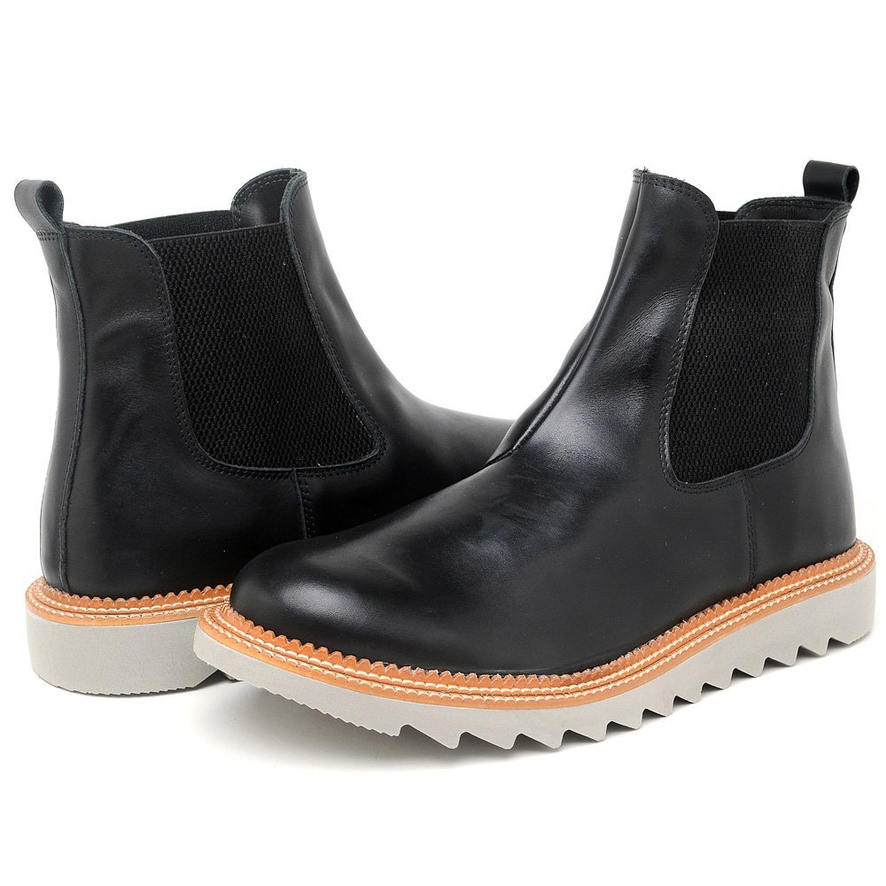 Bota Chelsea Couro Lactego Ranclafe Preto 5