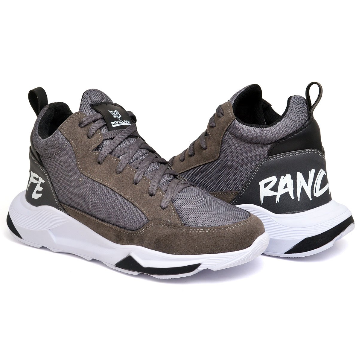Tênis Basquete Linha 06 Eco Nylon Espumado Ranclafe Cinza 5