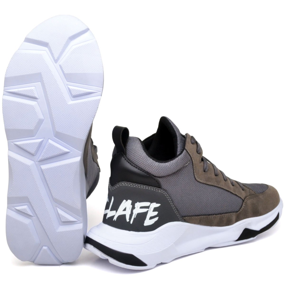 Tênis Basquete Linha 06 Eco Nylon Espumado Ranclafe Cinza 7