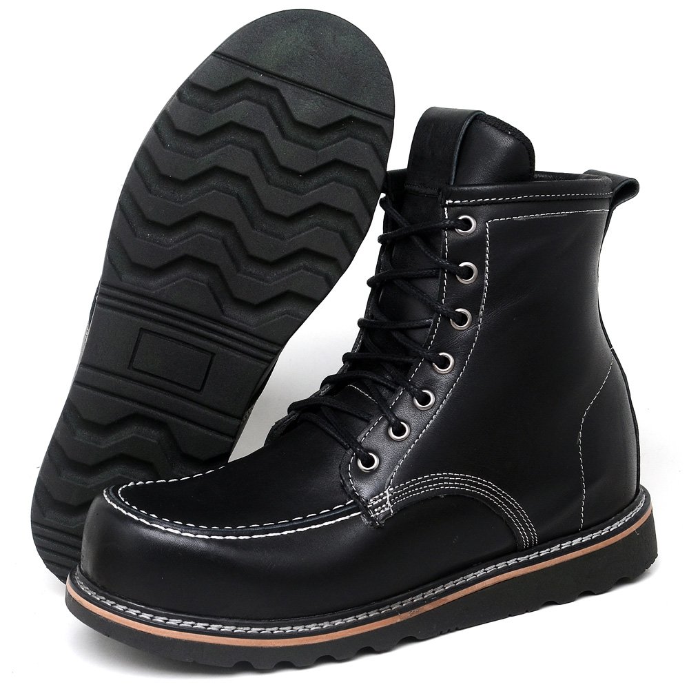 Bota Coturno Vintage Masculino Couro Spider Preto 7