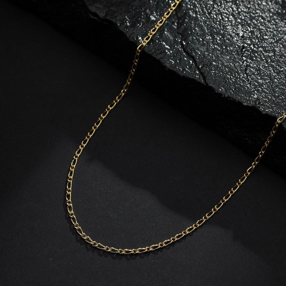 Corrente Dourada Masculina Elo 1 por 1 Dourado 3