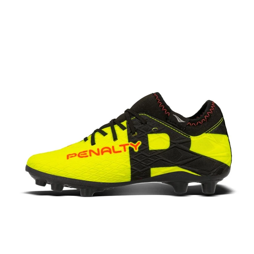 Chuteira Campo Penalty Infantil Rx Locker Y-3 Preto/Amarelo 2