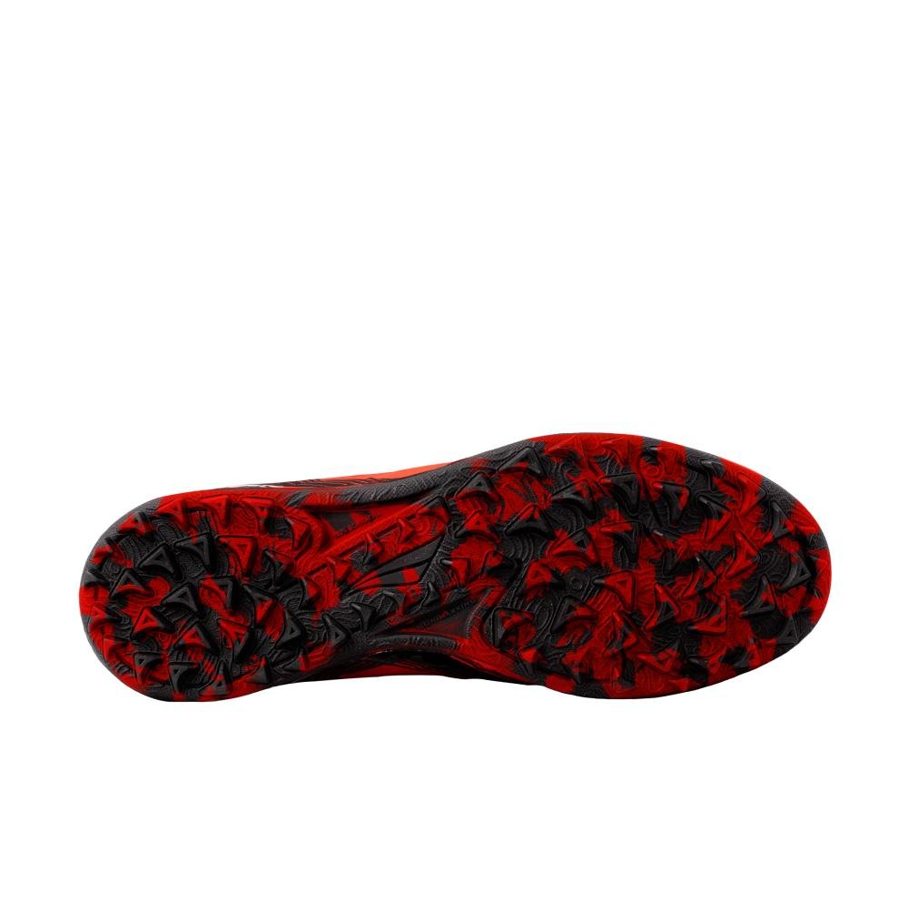 Chuteira Society Penalty Rx Locker Y-5 Laranja/Vermelho 4