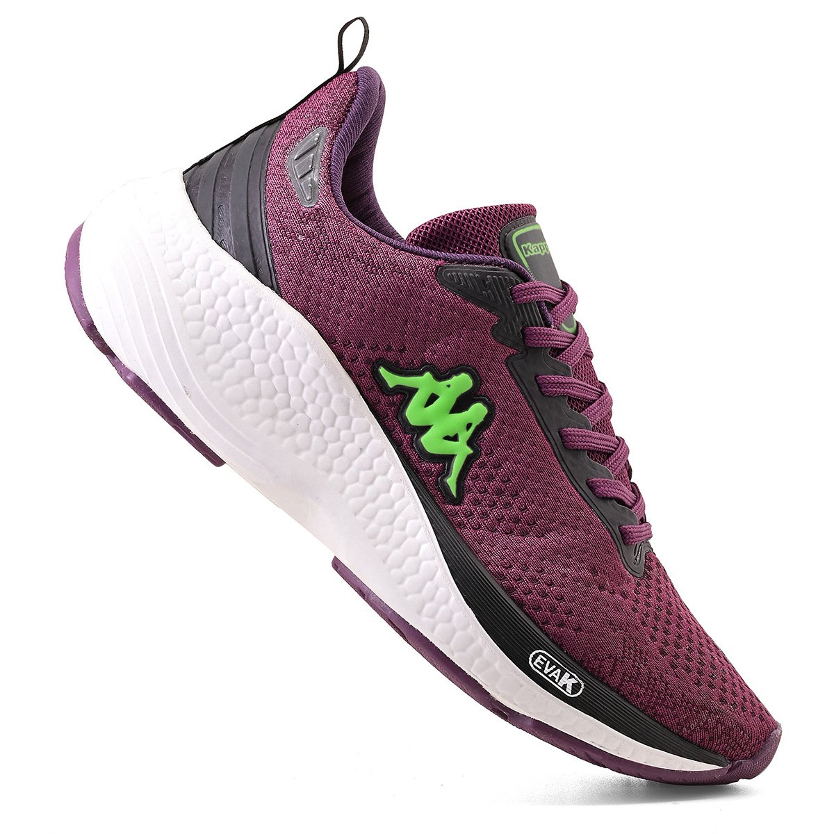 Tenis Kappa Pulse Unissex Bordô/Preto 2