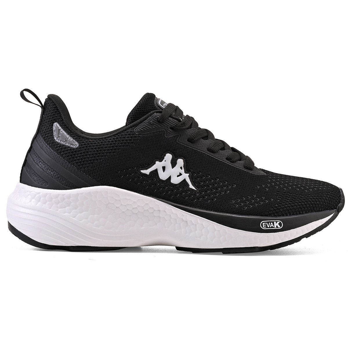 Tenis Kappa Pulse Unissex Preto/Branco 1