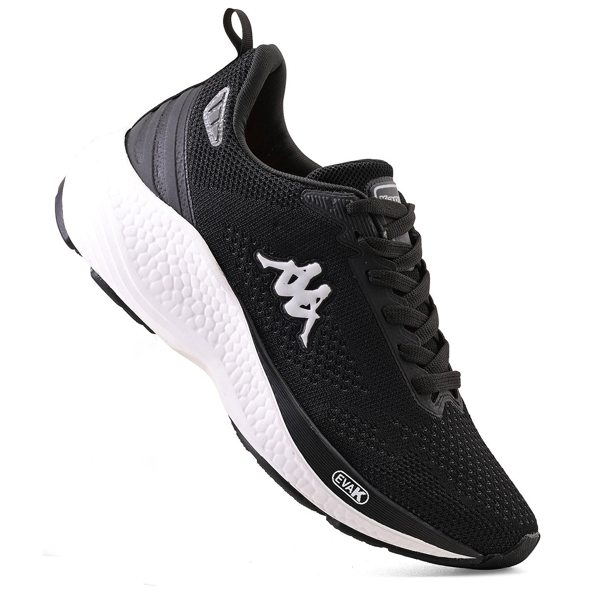 Tenis Kappa Pulse Unissex Preto/Branco 4