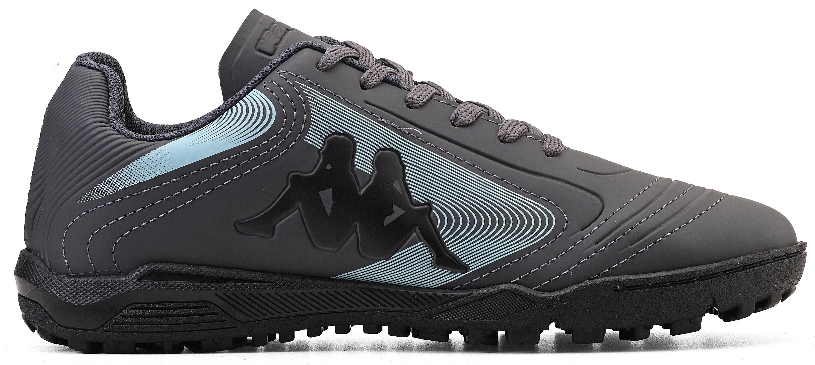 Chuteira Kappa Napoli Society Masculino Grafite/Verde Água