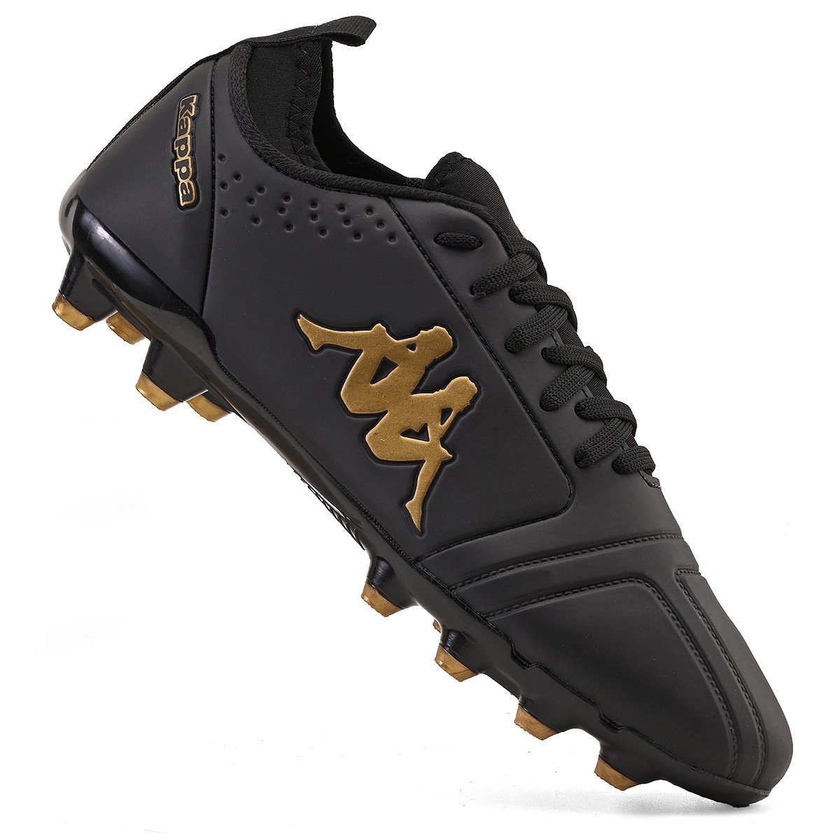 Chuteira Kappa Milan II Campo Masculino Preto/Dourado 2