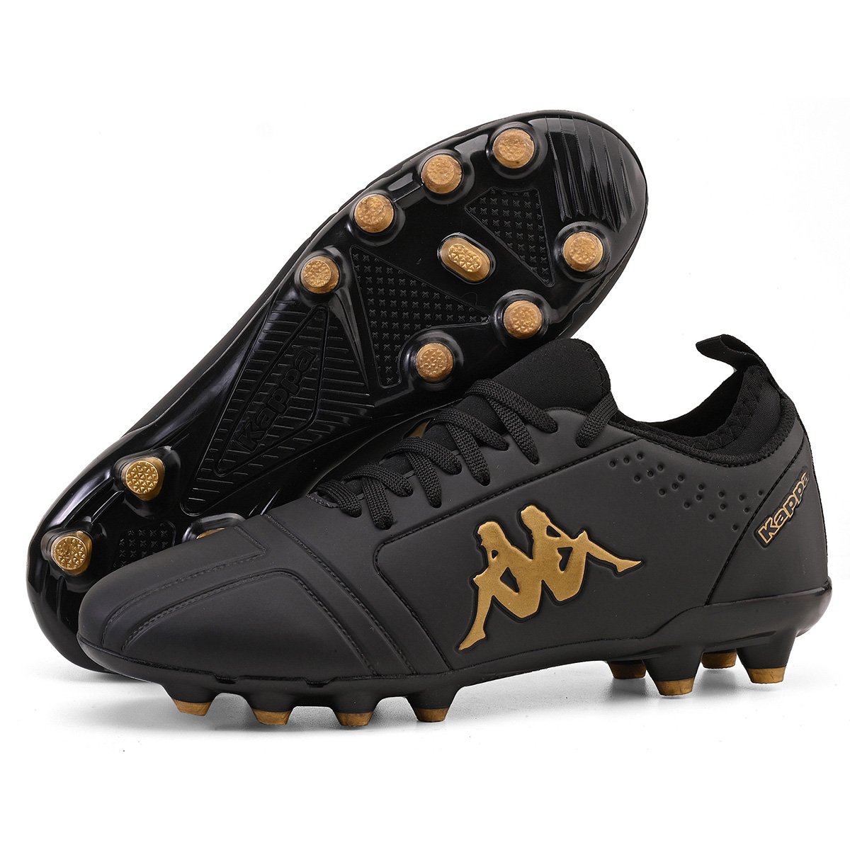 Chuteira Kappa Milan II Campo Masculino Preto/Dourado 3