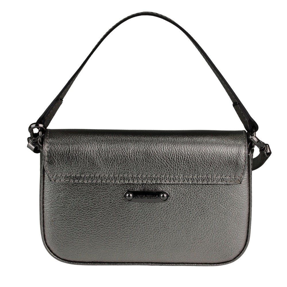 Bolsa Pequena Malu Linea Bella Aura 5579 Prata/Cinza 3