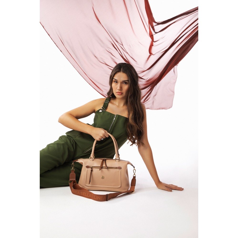 Bolsa Grande Jasmin Linea Bella 5566 Bege 4