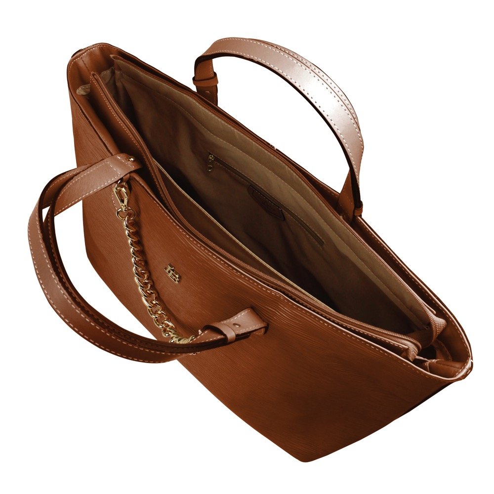 Bolsa Grande Linea Bella 6027 Marrom 2