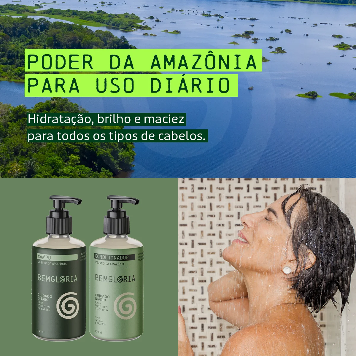 Xampu Cuidado Diario - BemGloria 200mL 200ml 5