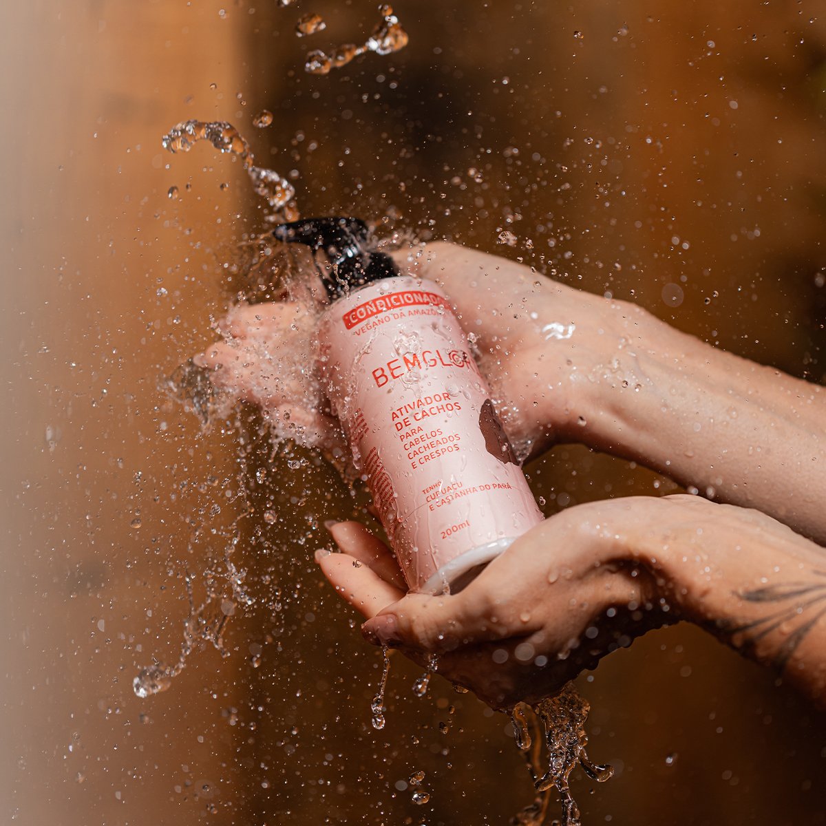 Condicionador para cabelos Cacheados e Crespos. Vegano da Amazônia - Bemgloria 250ml 250ml 5