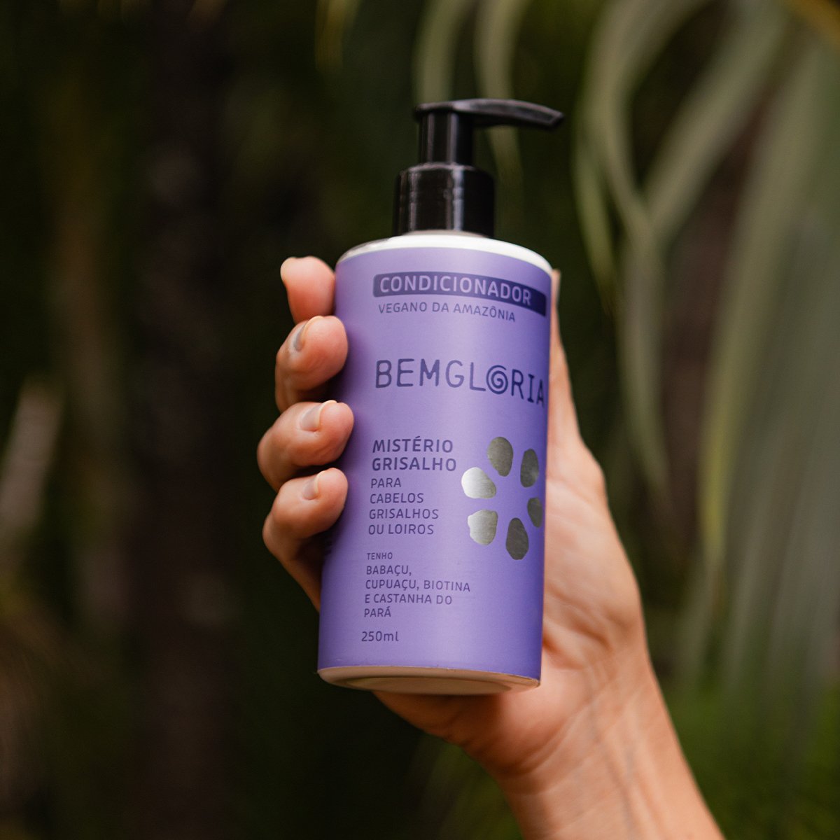 Condicionador para cabelos Grisalhos, Loiros ou Brancos. Vegano da Amazônia - Bemgloria 250ml 250ml 5