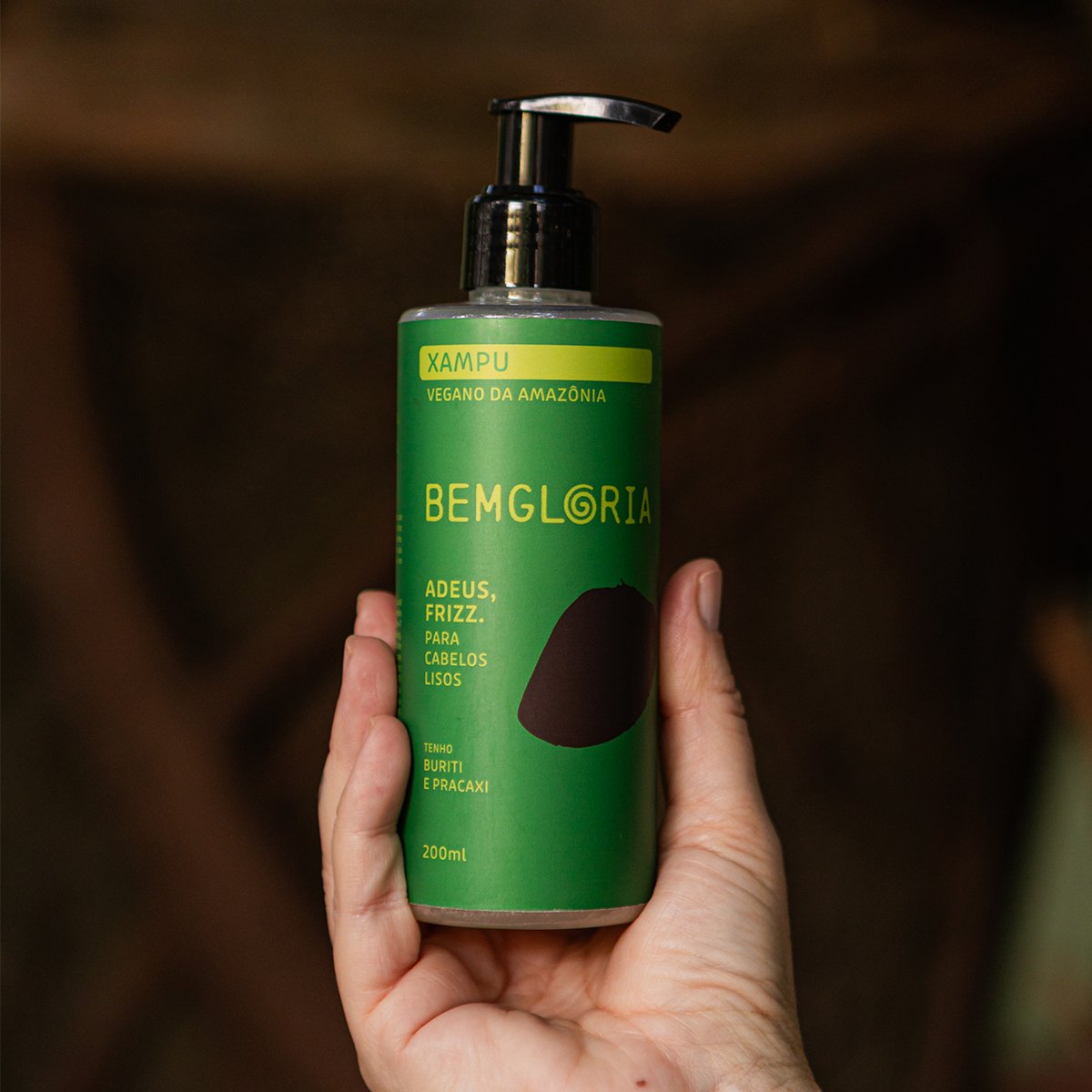 Shampoo para cabelos Lisos e com Frizz. Vegano da Amazônia - Bemgloria 250ml 250ml 4