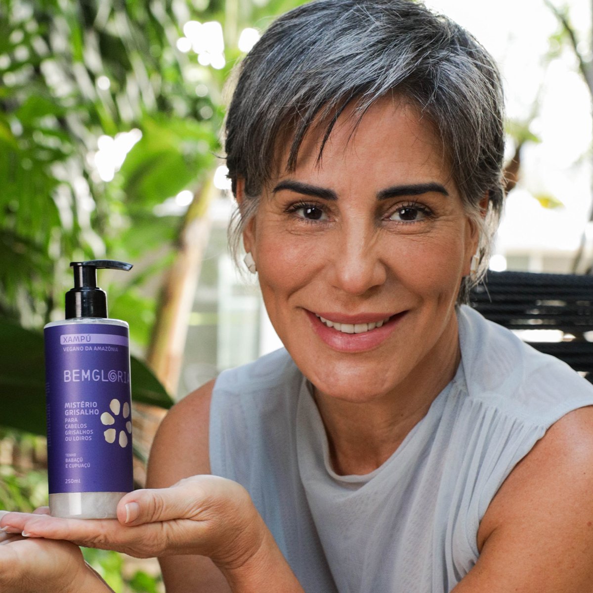 Shampoo para cabelos Grisalhos, Loiros ou Brancos. Vegano da Amazônia - Bemgloria 250ml 250ml 4