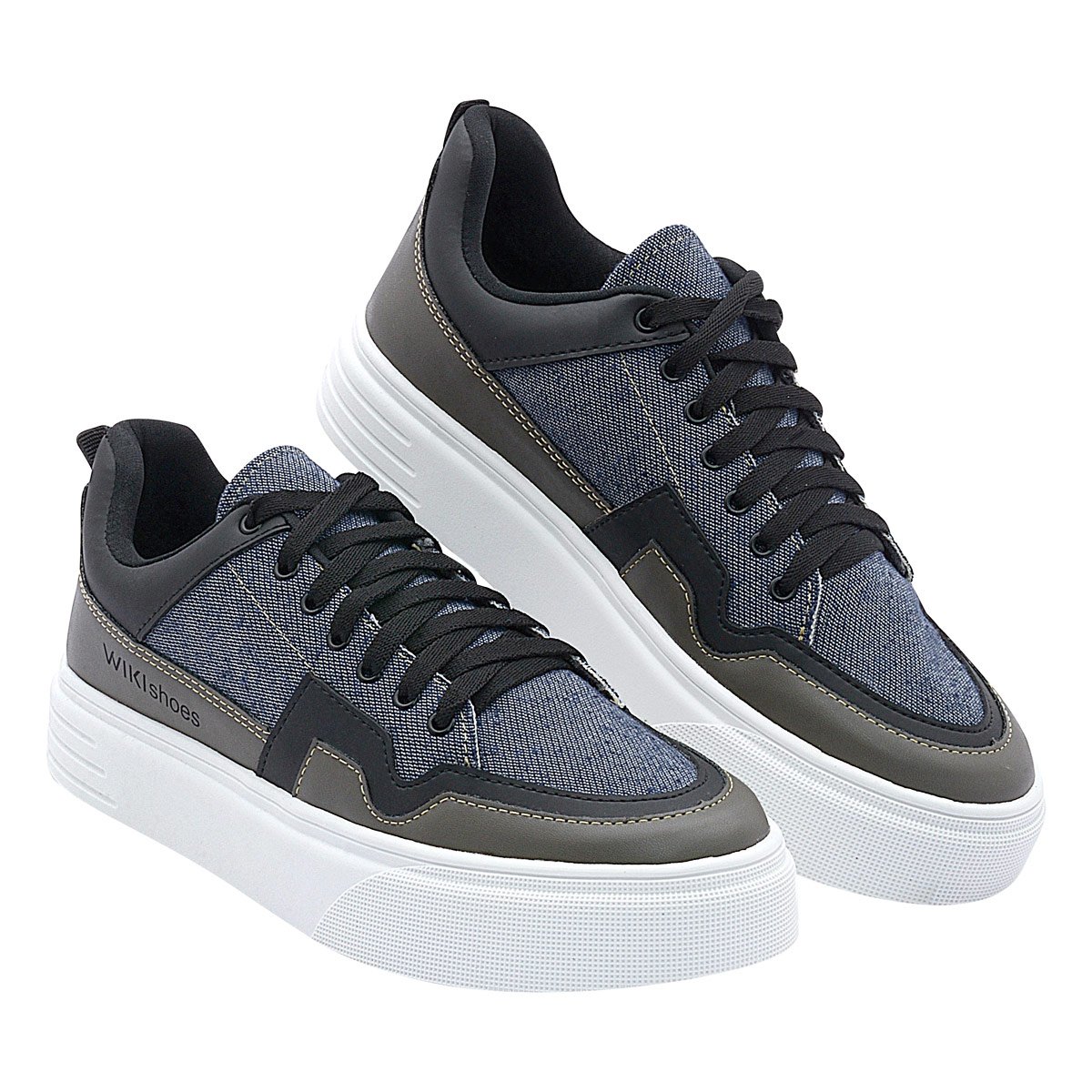 Tenis Casual Feminino Wikishoes Moderno e Confortavel Marinho 5