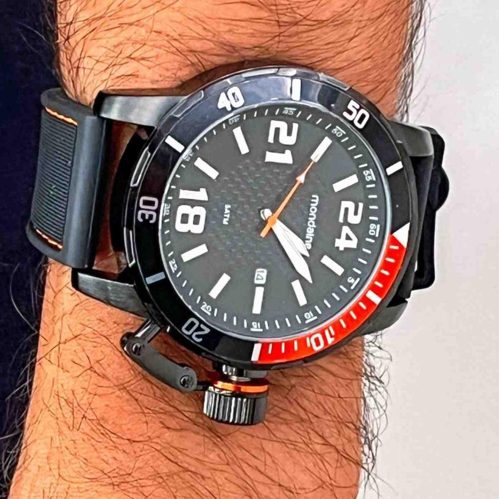 Relógio Mondaine Preto Masculino  99514GPMVPI3 Preto 4