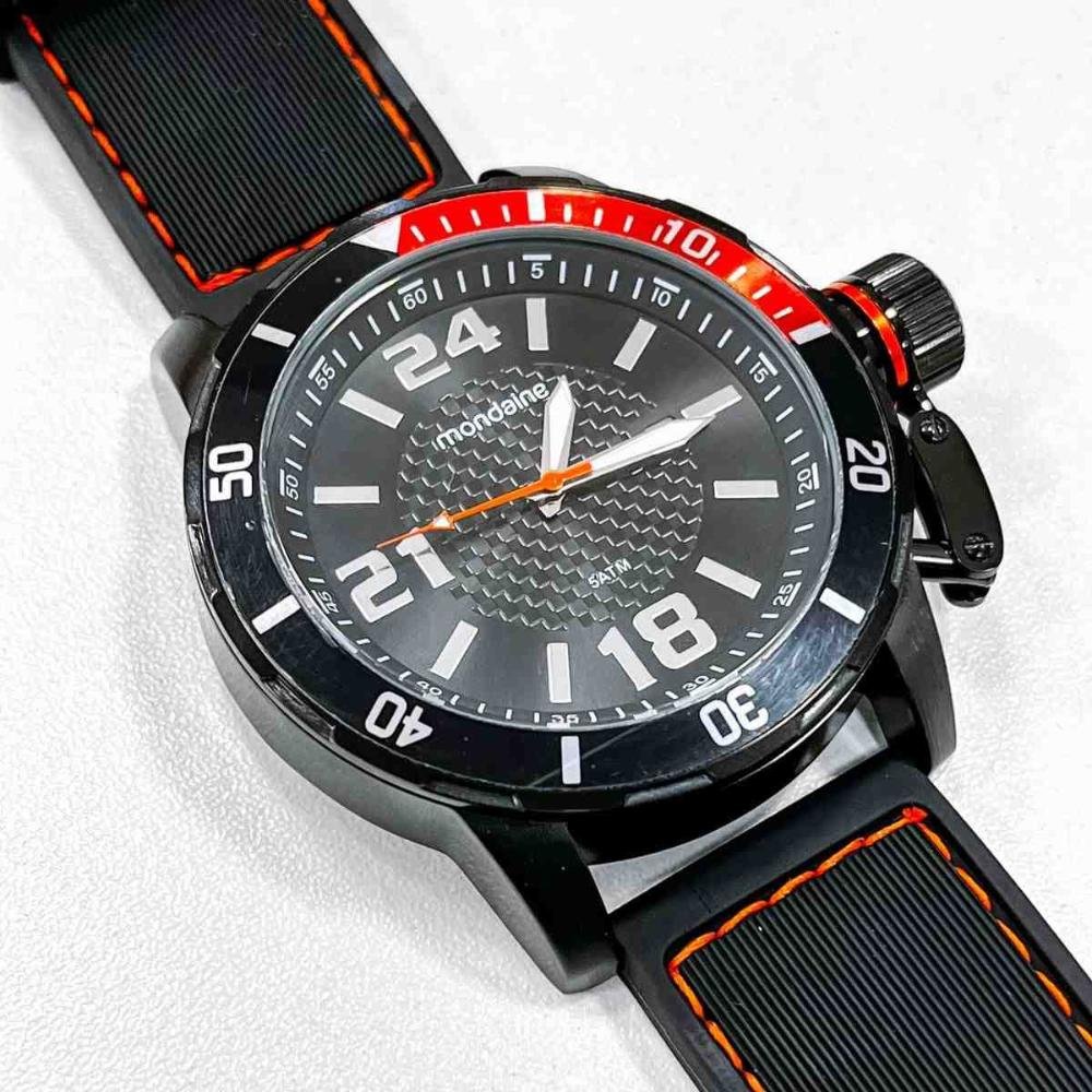 Relógio Mondaine Preto Masculino  99514GPMVPI3 Preto 5