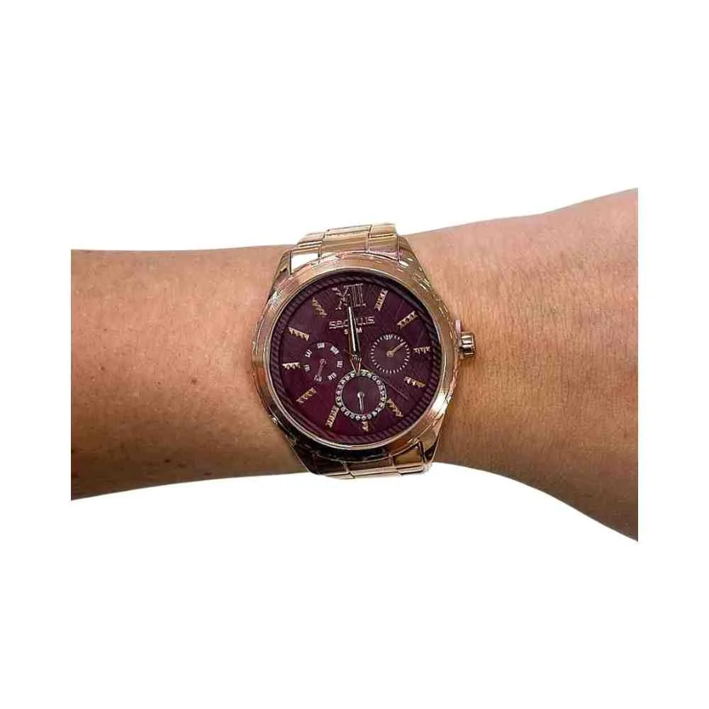 Relógio Seculus Rose Feminino 35004LPSVRS1 Dourado 3