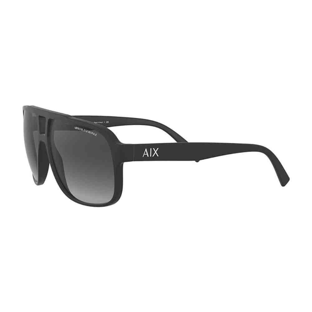 Óculos de Sol Armani Exchange Preto Fosco 0AX4104S 80788G61 Preto 4