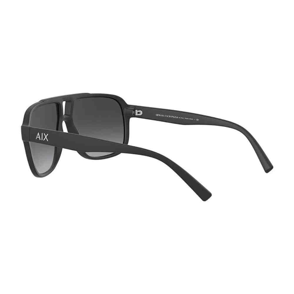 Óculos de Sol Armani Exchange Preto Fosco 0AX4104S 80788G61 Preto 5