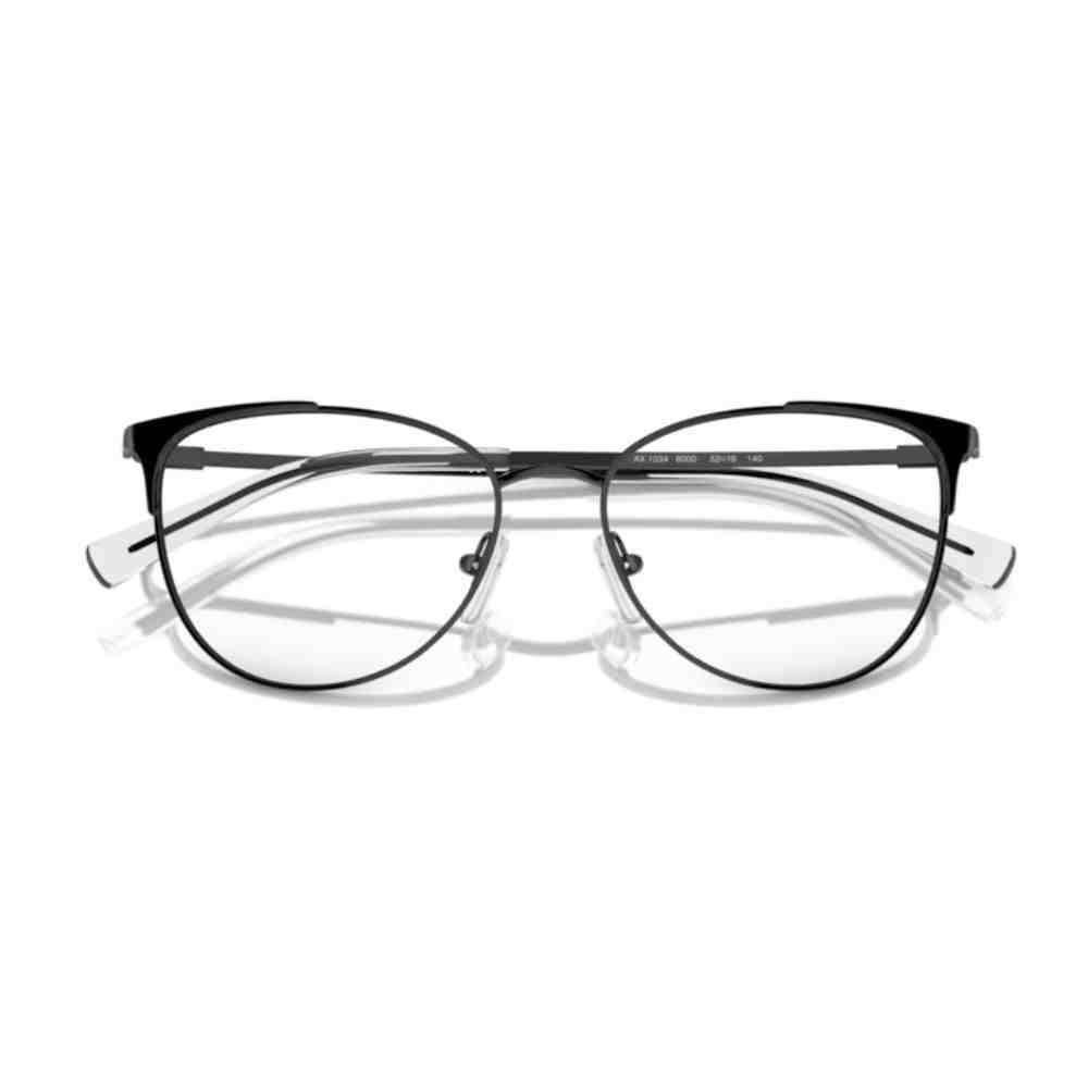 Armação de Grau Armani Exchange Gatinho Preto 0AX1034 6000 Preto 5