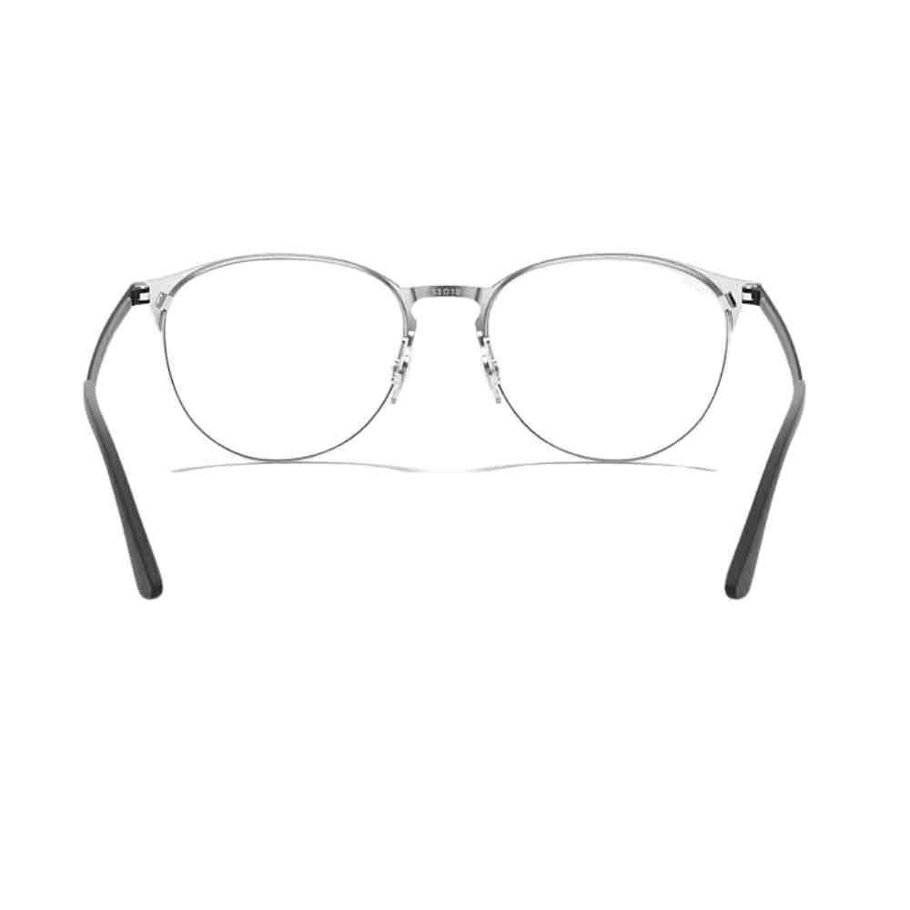 Armação de Grau Ray-Ban Phantos Preto sobre Prata 0RX6375 2861 53 Preto 4