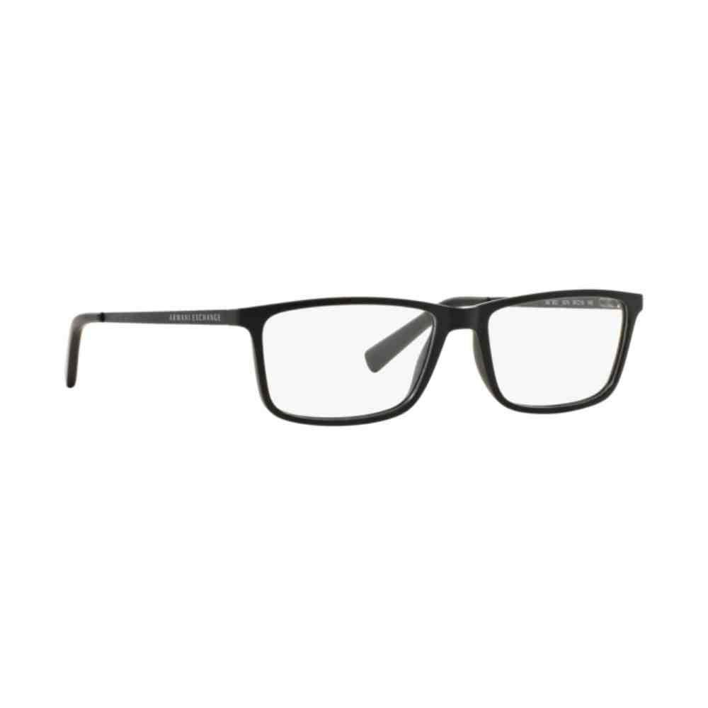 Armação de Grau Armani Exchange Retangular Preto 0AX3027L 8078 55 Preto 6