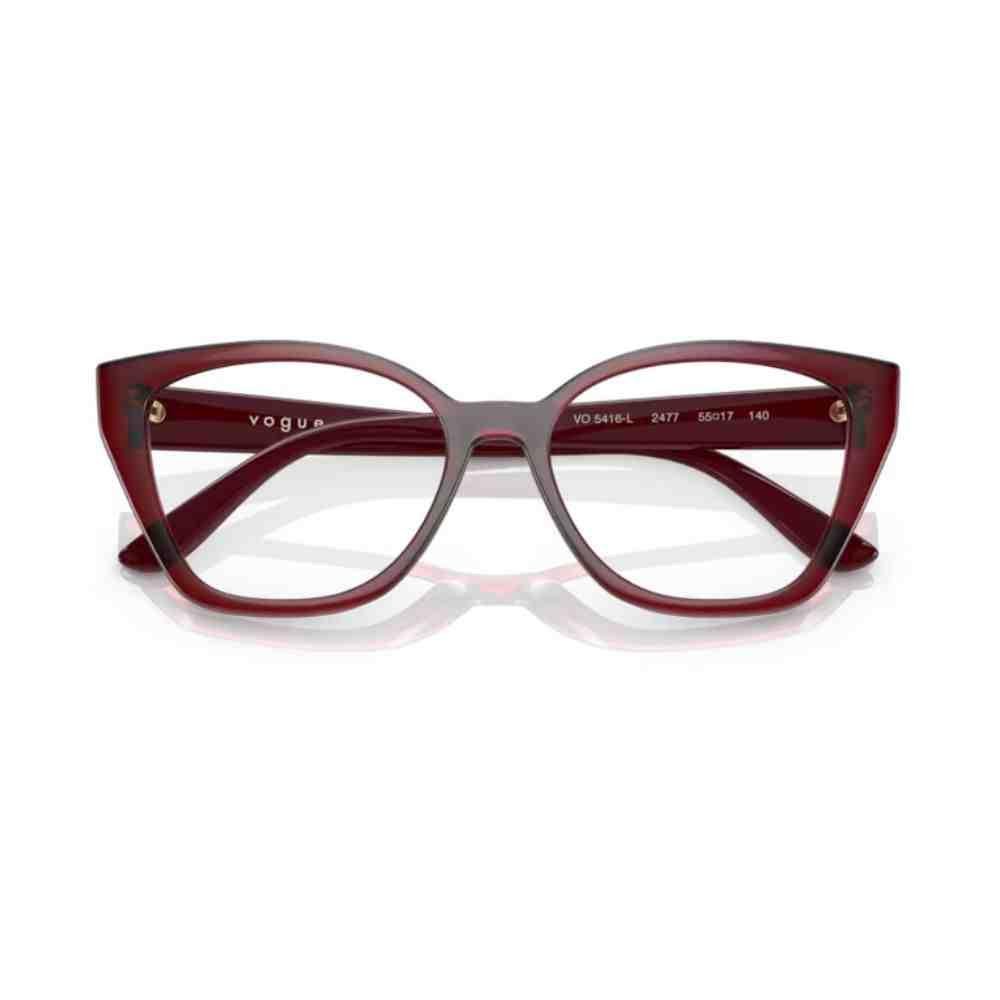 Armação de Grau Vogue Borboleta Vermelho 0VO5416L 2477 55 Vermelho 5