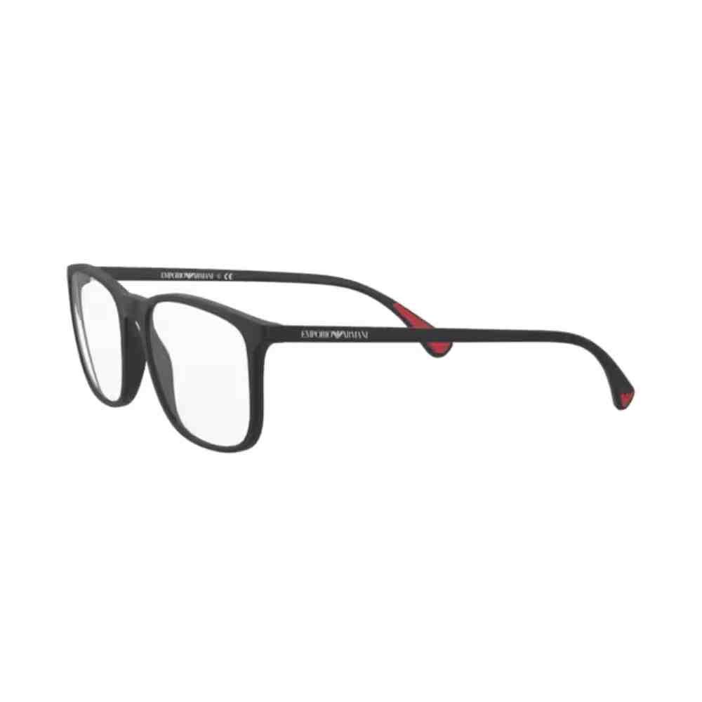Armação de Grau Emporio Armani Retangular Preto 0EA3177 5042 Preto 7