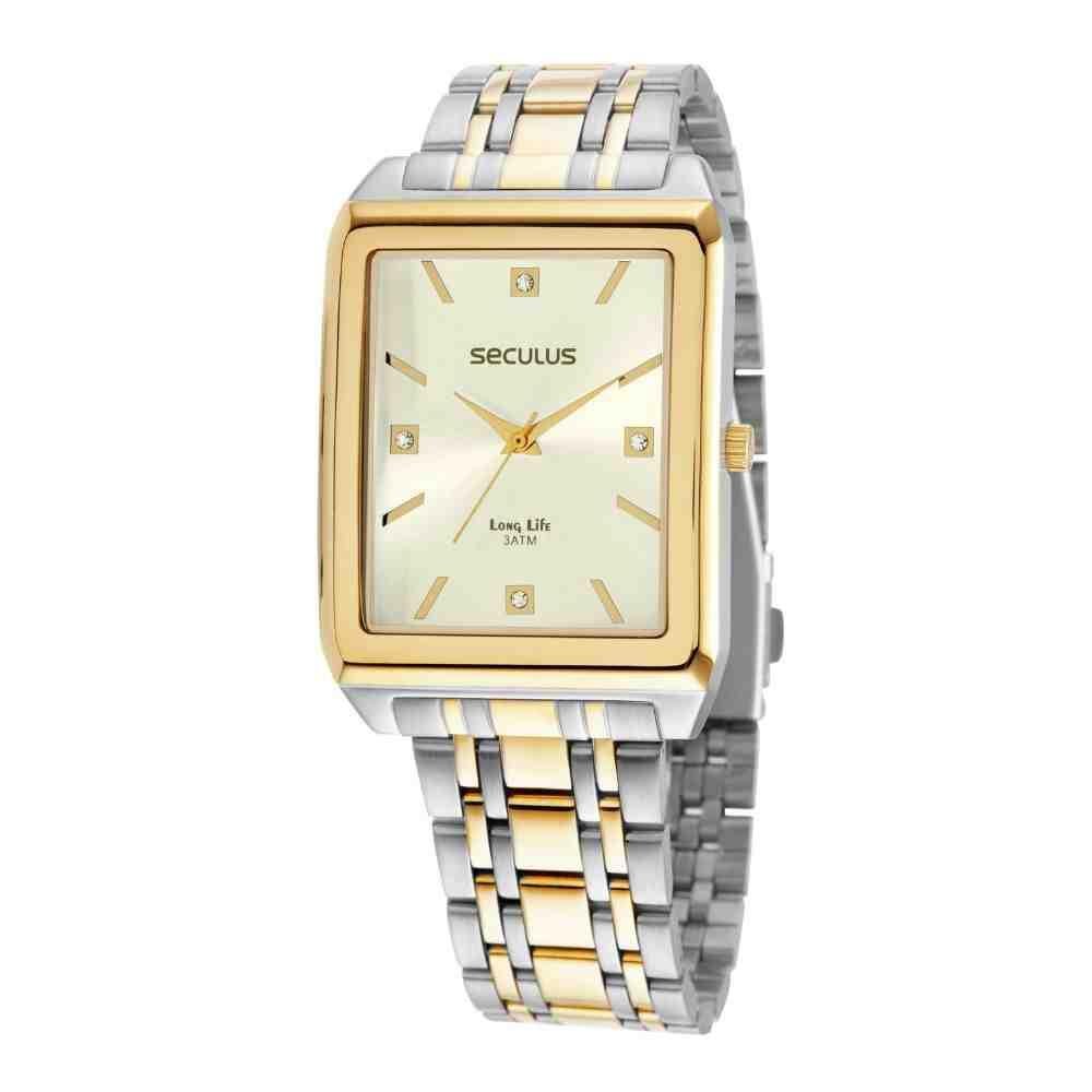 Relógio Bicolor Feminino Seculus 44118LPSVBA2 