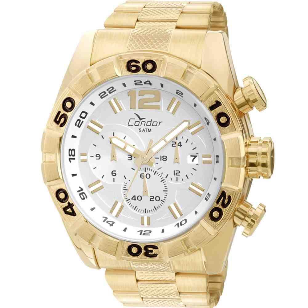 Relógio Condor Masculino Cronógrafo Dourado COVD33AAS/4K Dourado 1