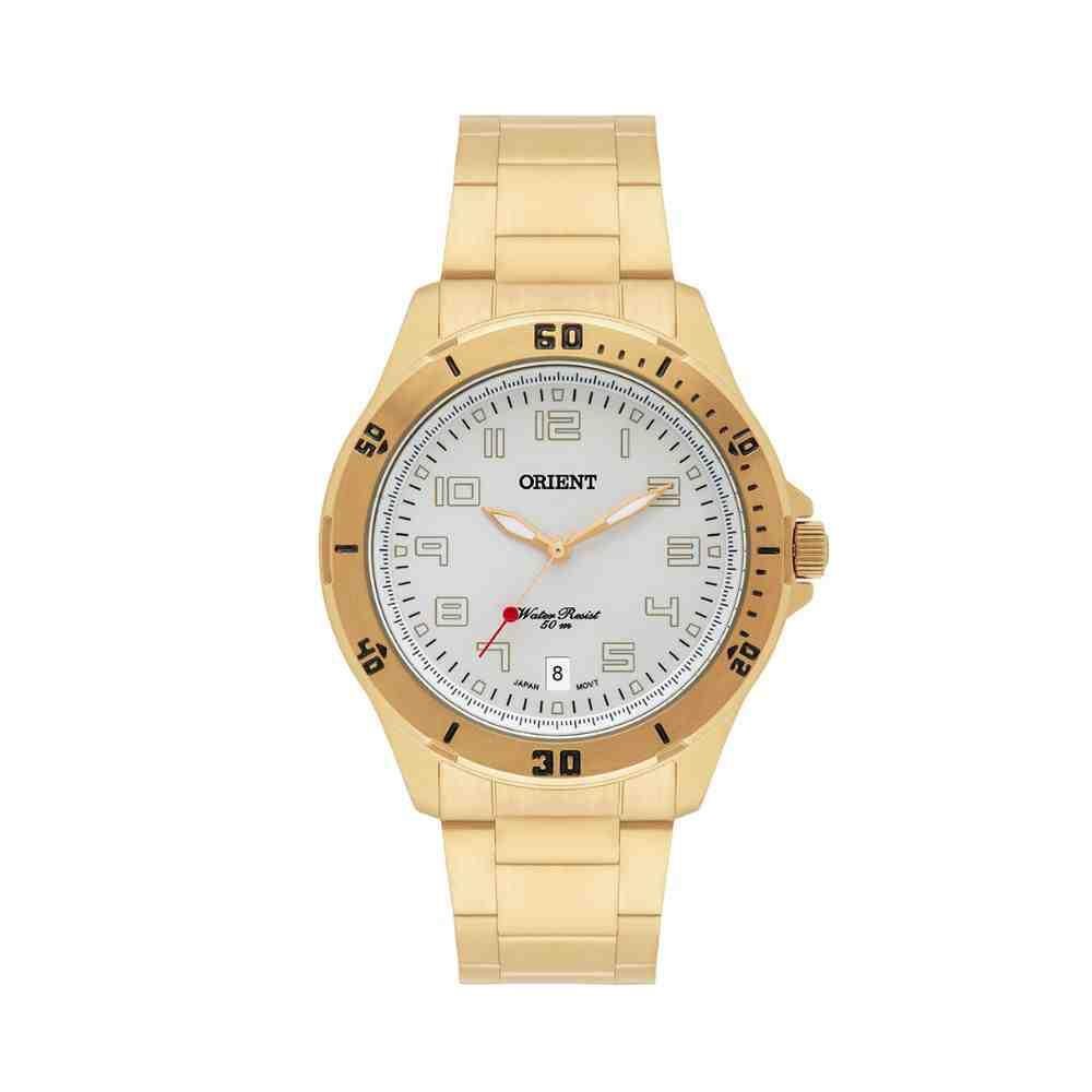 Relógio Dourado Masculino Orient Clássico MGSS1105A Dourado 1