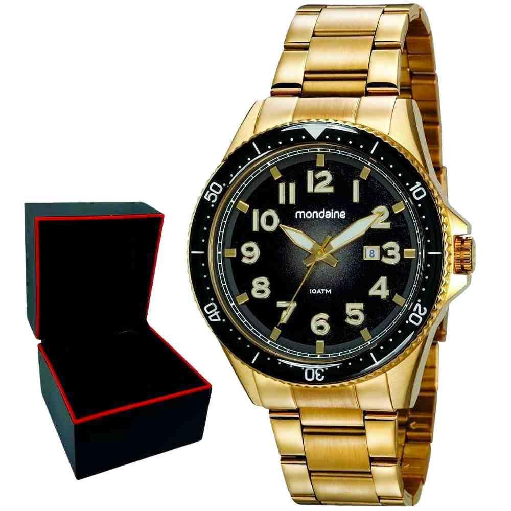 Relógio Dourado Masculino Mondaine 32136GPMVDS2 Dourado 2