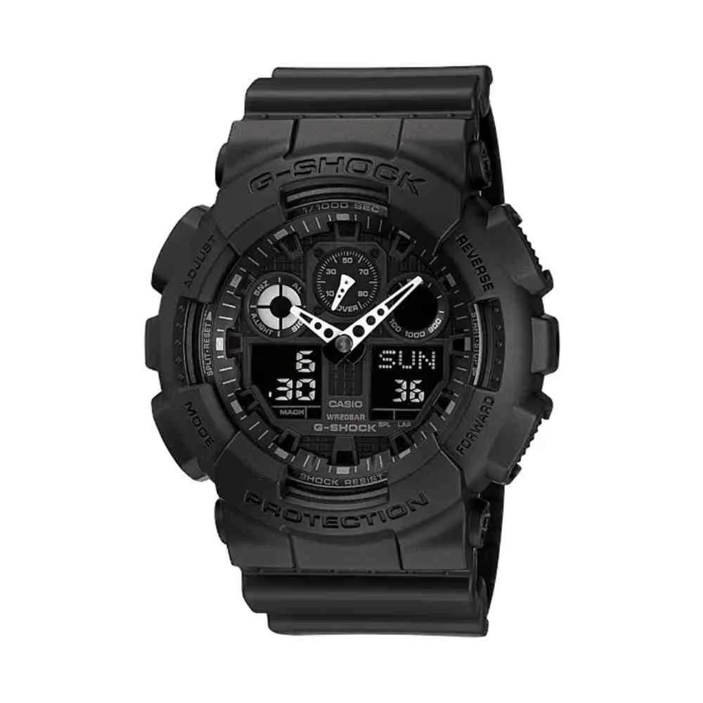 Relógio G-Shock Anadigi Preto Masculino GA-100-1A1 Preto 3
