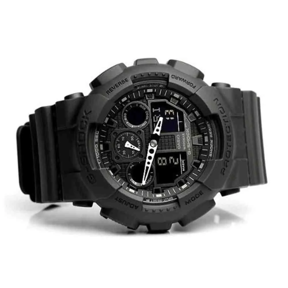 Relógio G-Shock Anadigi Preto Masculino GA-100-1A1 Preto 4