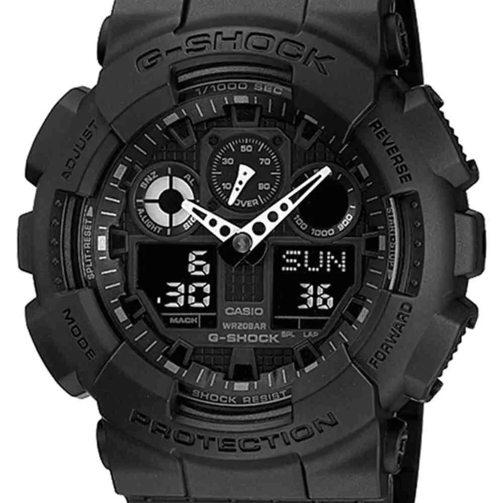 Relógio G-Shock Anadigi Preto Masculino GA-100-1A1 Preto 5