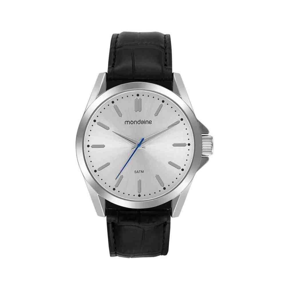 Relógio Mondaine Clássico Prata/Preto Masculino 99739G0MVNH1