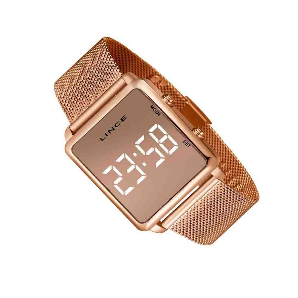 Relógio Lince Led Rose Feminino MDR4619L BXRX Bronze 3