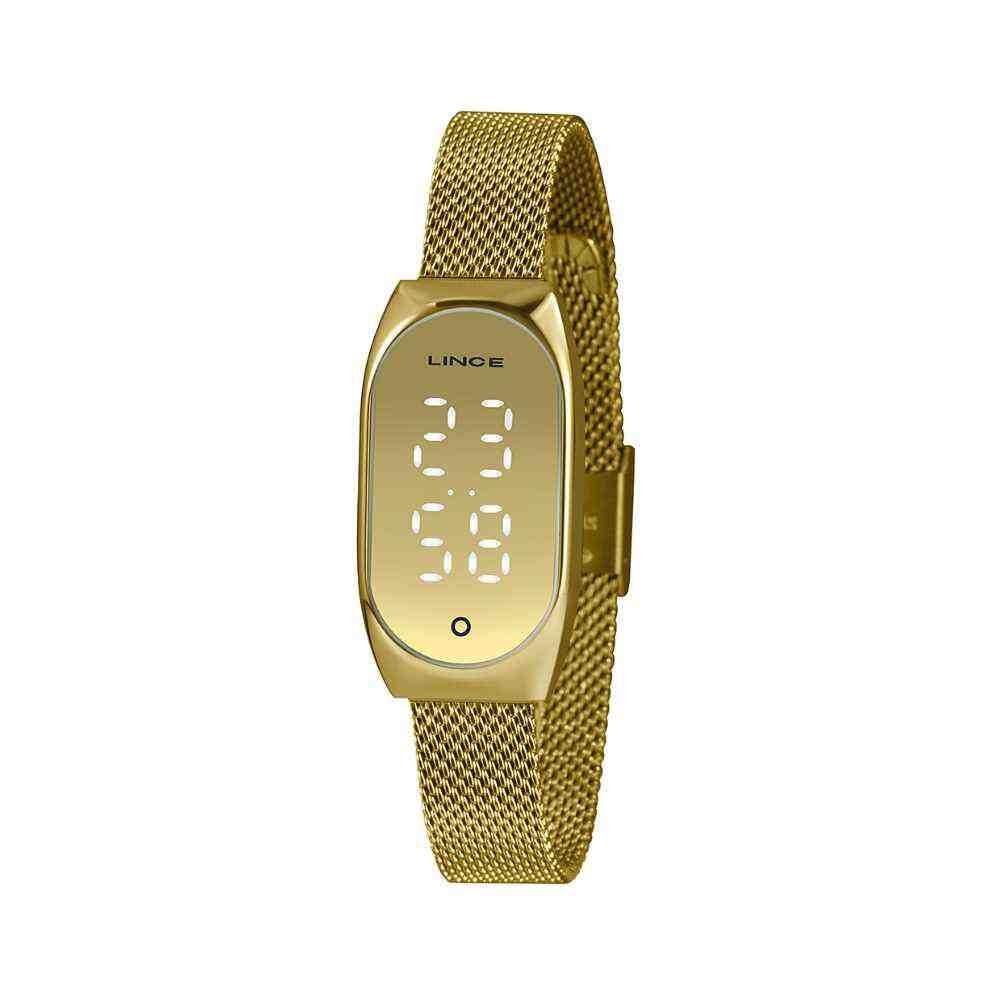 Relógio Lince LED Dourado Feminino LDG4706L CXKX Dourado 2