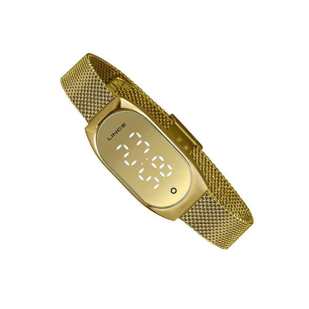 Relógio Lince LED Dourado Feminino LDG4706L CXKX Dourado 3