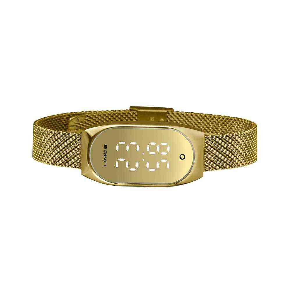 Relógio Lince LED Dourado Feminino LDG4706L CXKX Dourado 4