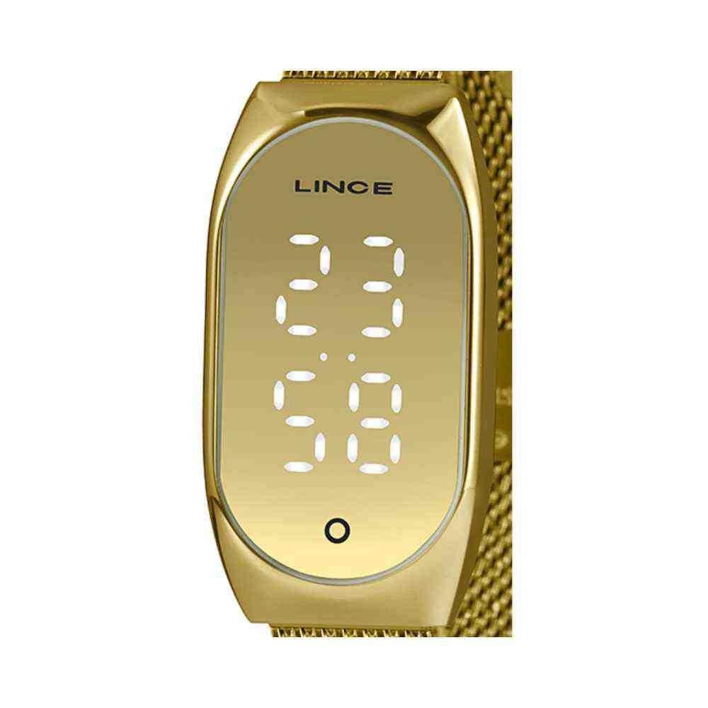 Relógio Lince LED Dourado Feminino LDG4706L CXKX Dourado 5