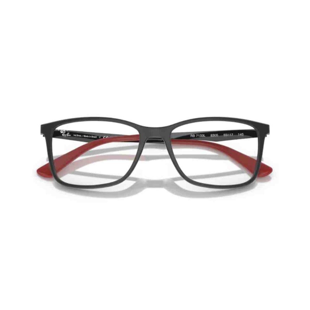 Armação de Grau Ray-Ban Retangular Cinza 0RX7133L 8305 55 Cinza 4