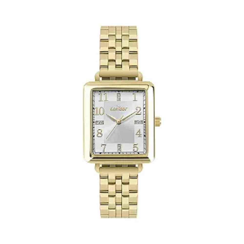 Kit Relógio+ Semijoias Condor Dourado Feminino CO2035NJN/K4K