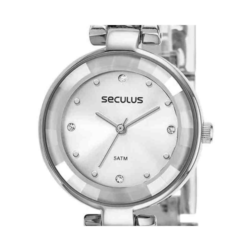 Relógio Seculus Prata Feminino 77100L0SVNS3 Prata 3